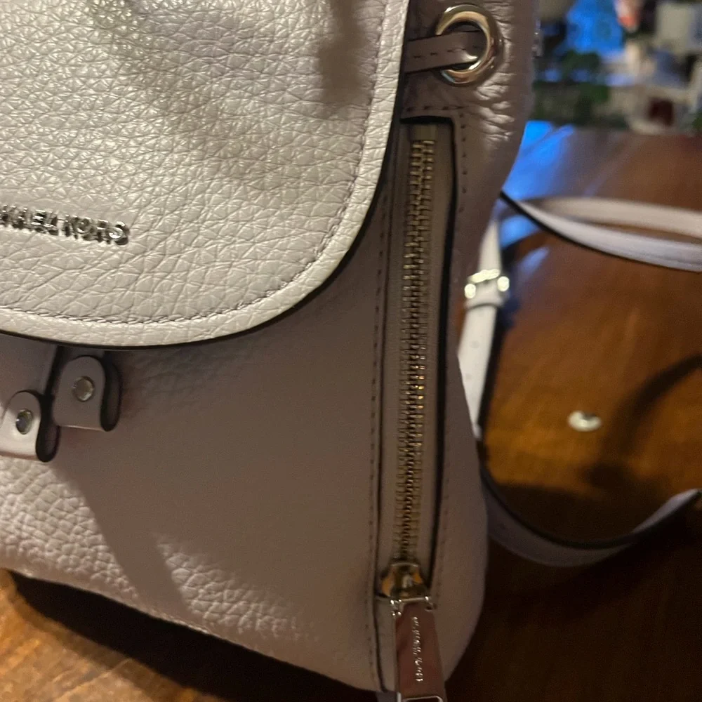 Michael KorsViv soft lilac mist Extra-small Pebbled Leather Mini Backpack - Picture 4 of 16